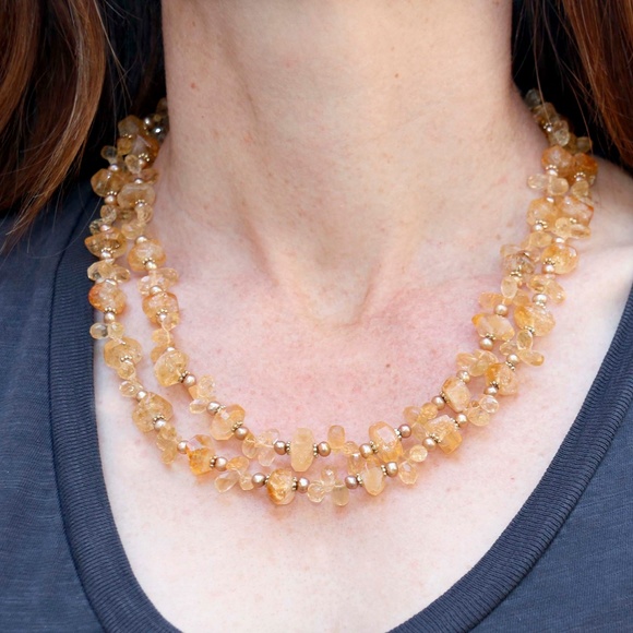 SOLD!! Citrine necklace - Picture 7 of 7